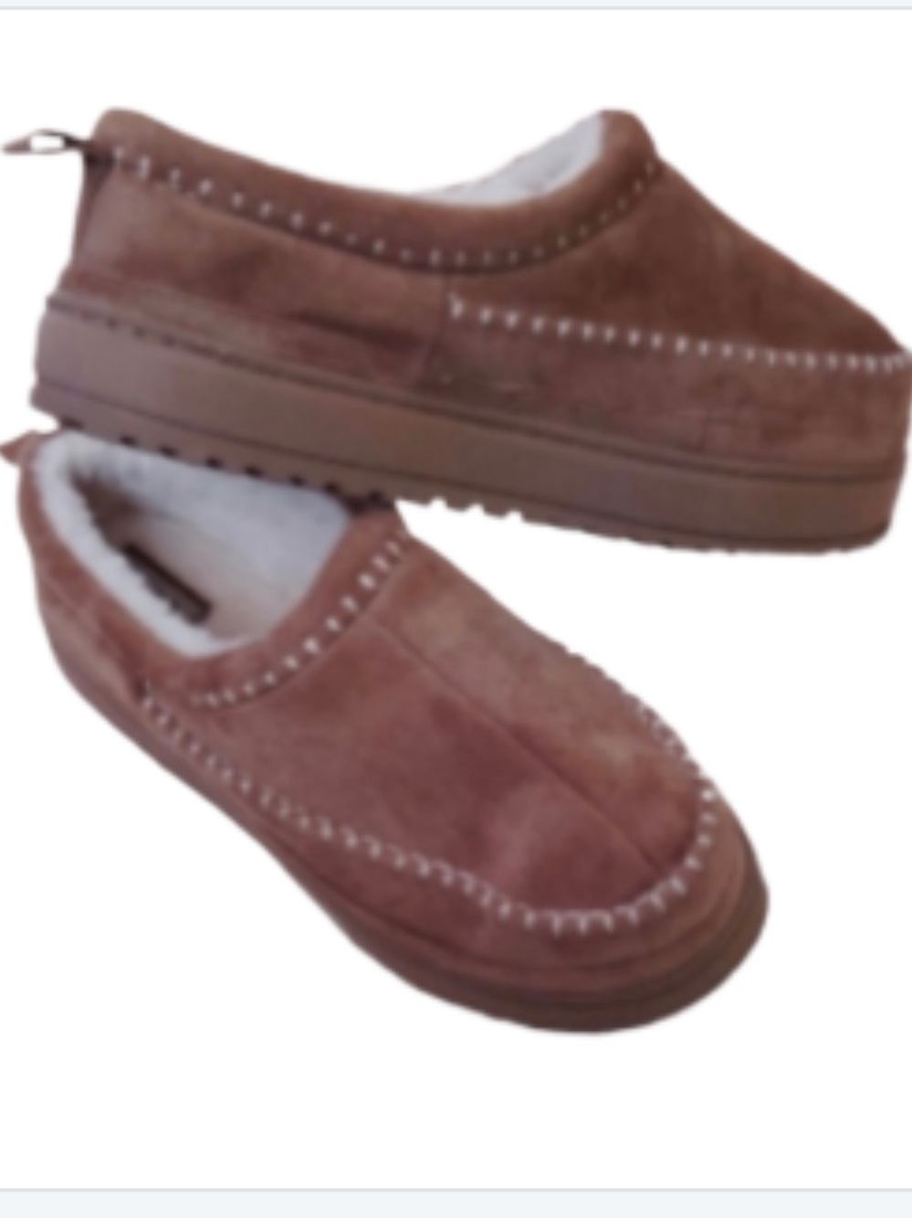Dakine Men's Brown Suede Slip-On Moccasin Slippers Size XL 11/12